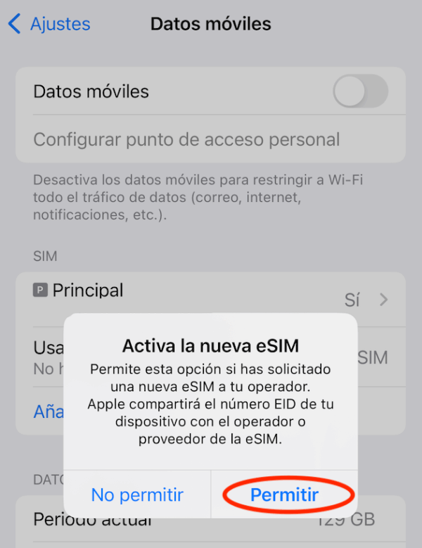 esim ios