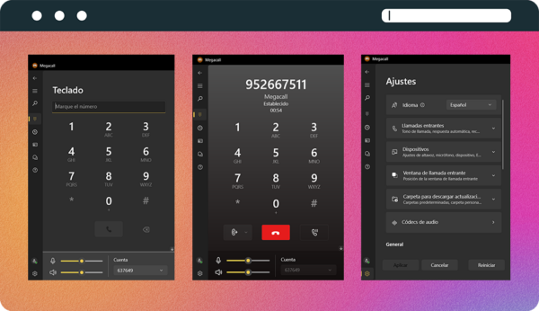 softphone megacal para windows