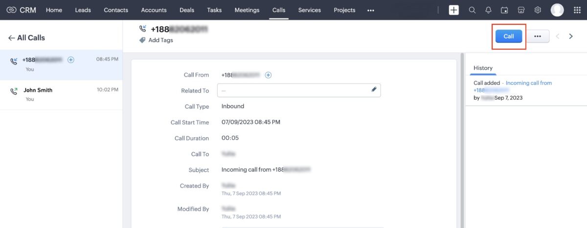 zoho crm