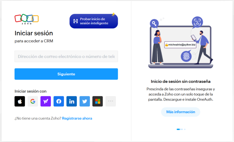 Activar Zoho