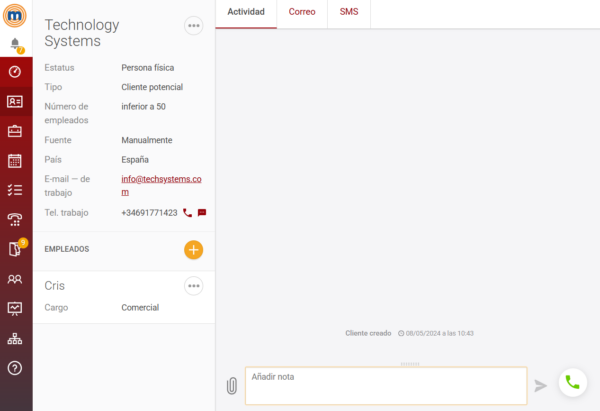 Ajustes adicionales CRM