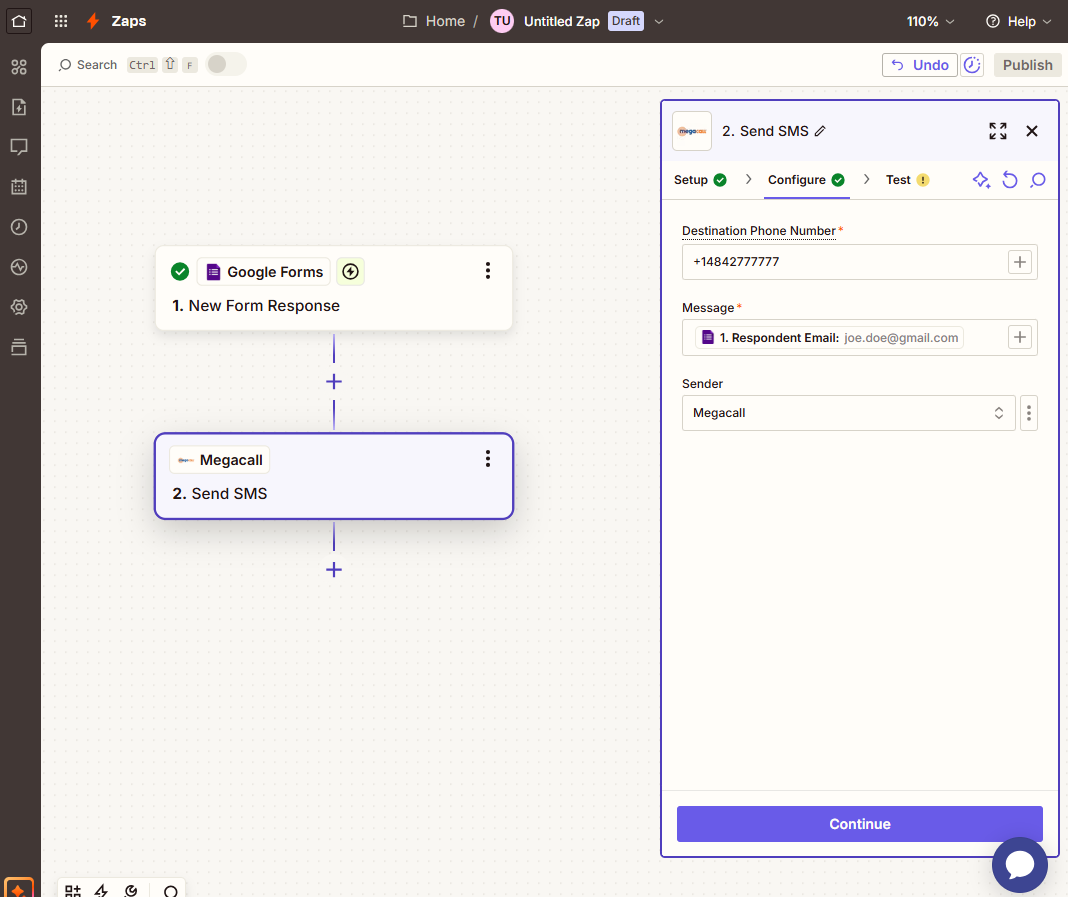 Configurar Zapier