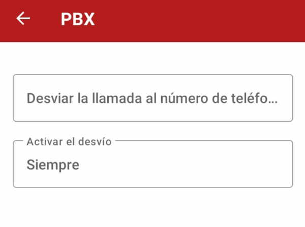 Desviar llamadas app Megacall