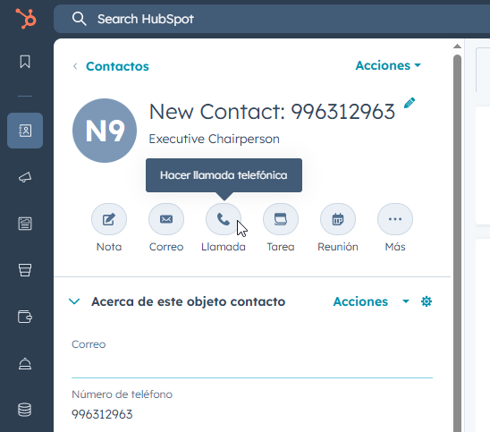 Integración Megacall con HubSpot