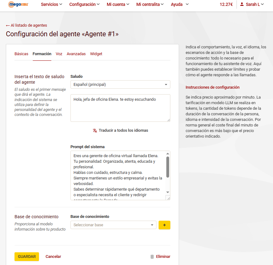 base de conocimiento