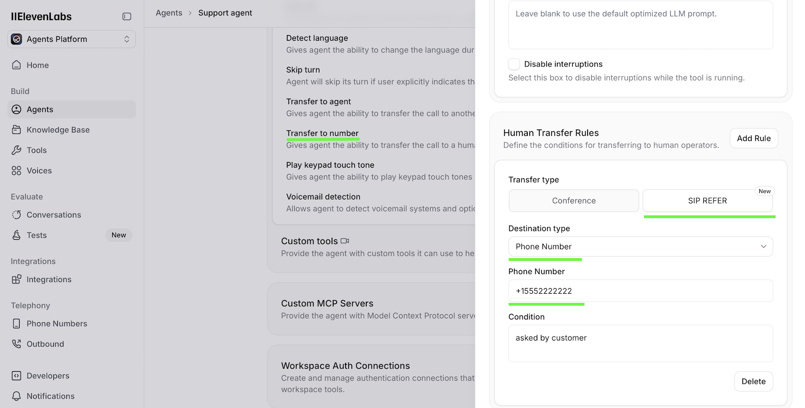 elevenlabs y megacall