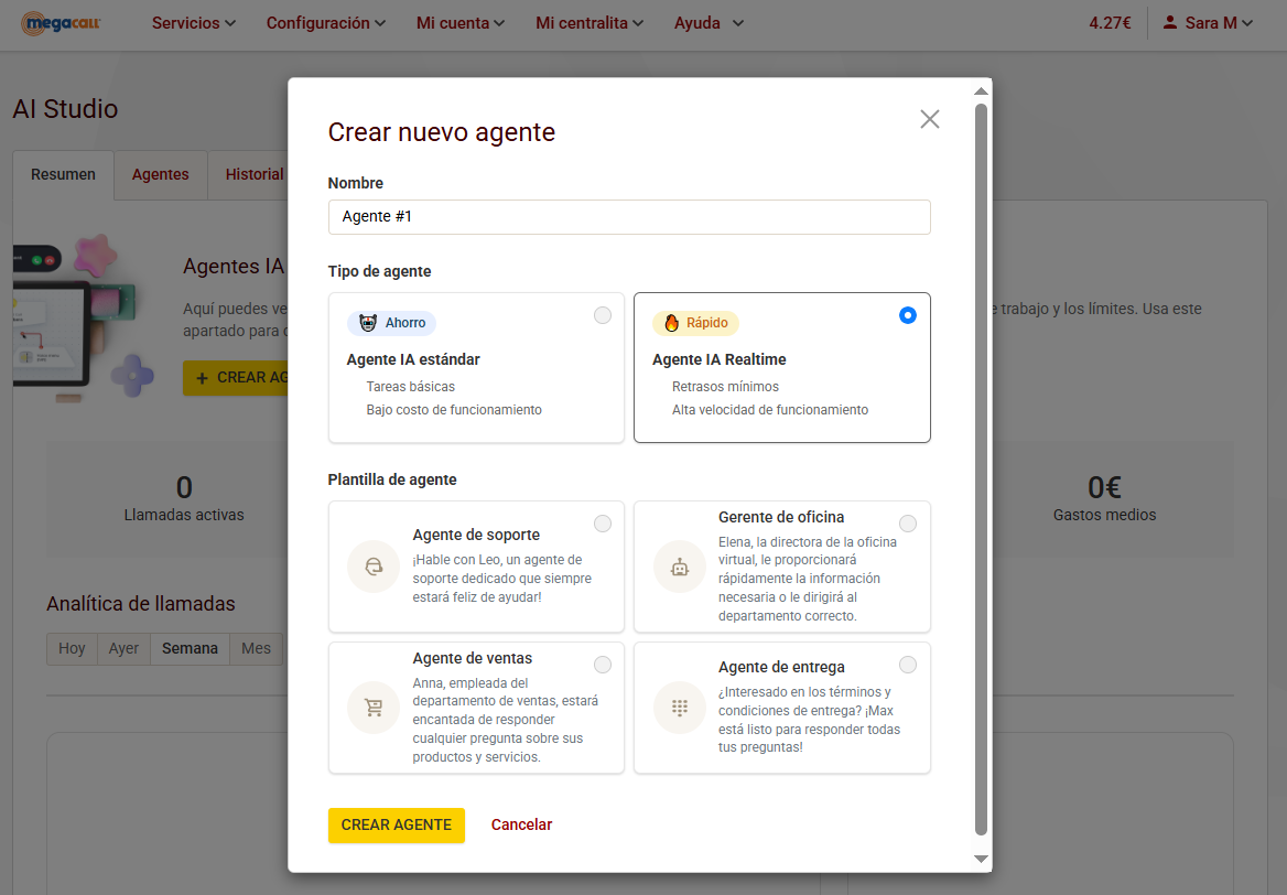 crear agente ia