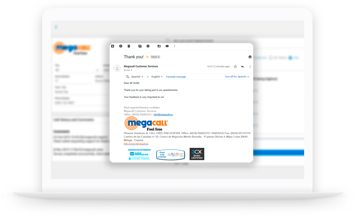 email integration megadialer