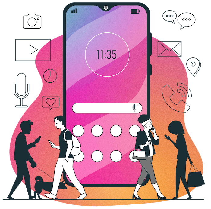 Móvil de empresa de telefonía voip